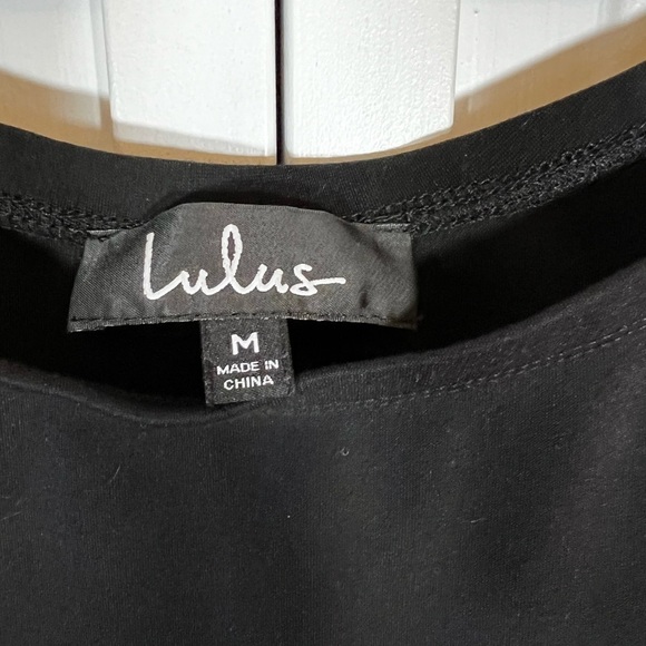 Lulus | Yes to the Mesh | Black | Half Sleeve | Skater | Mini Dress | Size M - Picture 2 of 7